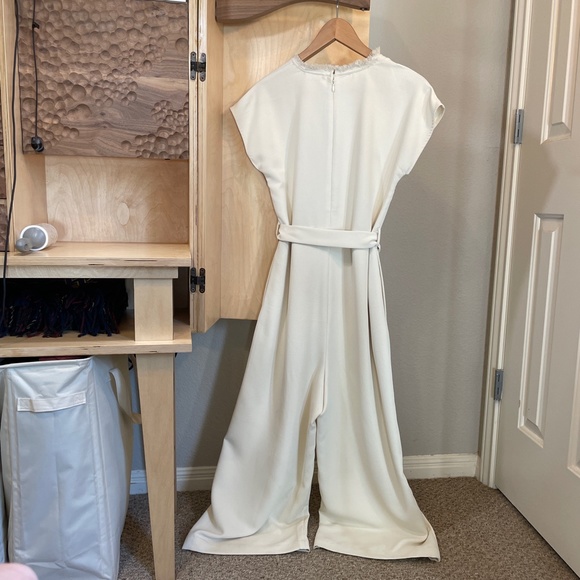 all: row - White/cream jumpsuit - Size M - Great condition - Picture 4 of 4